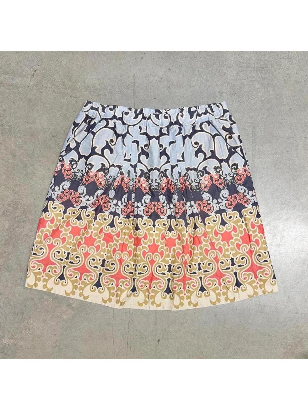 Anthropologie Edme & Esyllte A-Line Skirt Women's Size Large Floral Boho Cottage